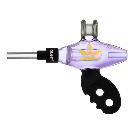 Nectar Collector x aLeaf 5.75" Ray Gun Dab Straw with Dome Perc & Quartz Tip