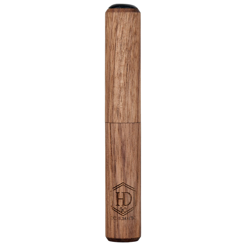 Honey Labs HoneyDabber II Compact Vapor Straw in Black Walnut, 4.25" Front View
