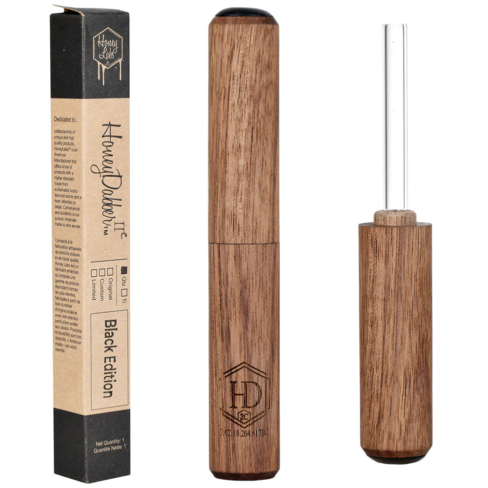Honey Labs HoneyDabber II Black Walnut Vapor Straw, 4.25" with Packaging, Easy to Clean
