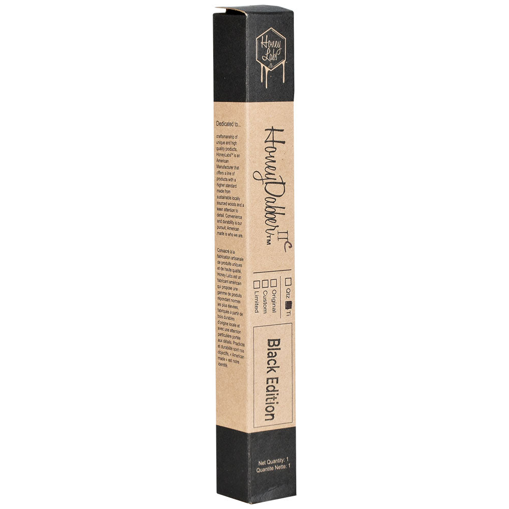 Honey Labs HoneyDabber II Black Walnut Vapor Straw packaging side view