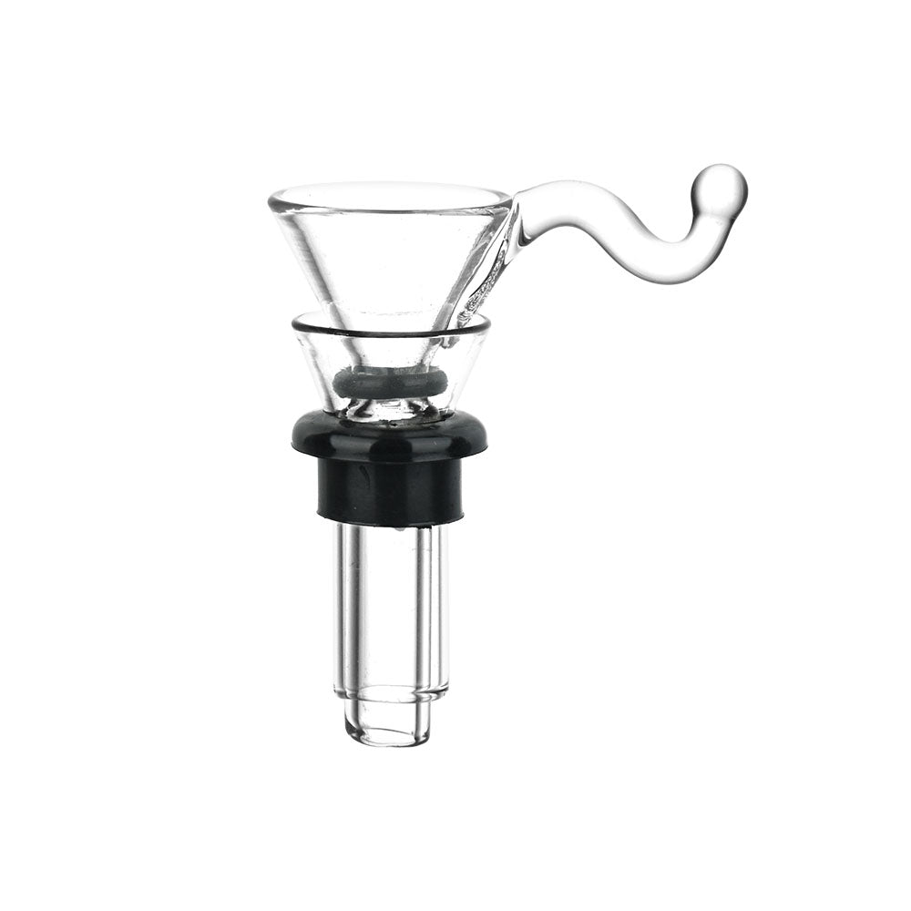 6pc Stem & Slide Set for Soft Glass Pipes, clear view on white background, essential bong accessory