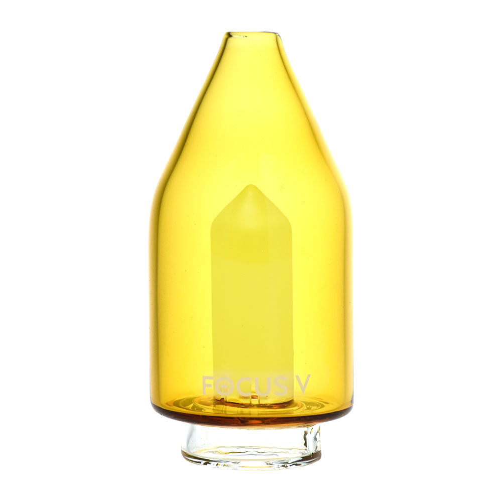 Focus V CARTA Glass Top in Orange - Front View, Easy to Attach & Clean for Dab Rigs