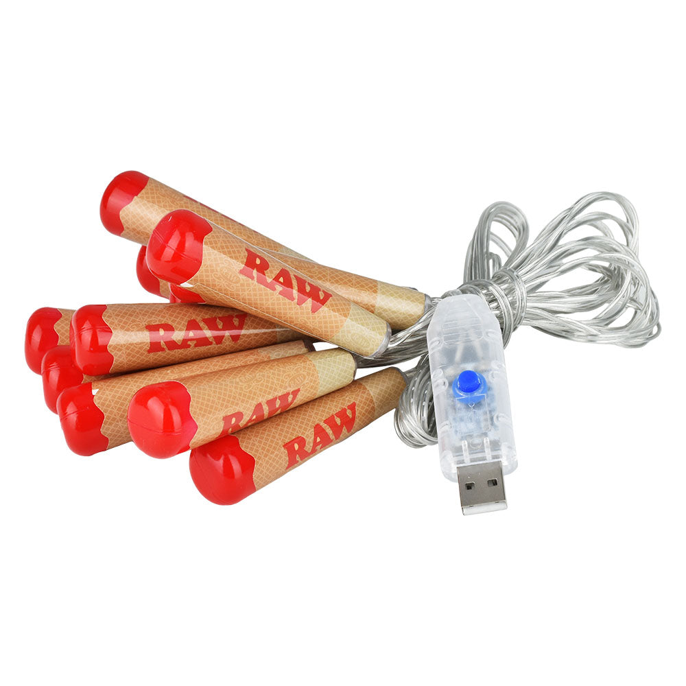 RAW Cone-Shaped LED Party Lights with USB Plug, Set of 11, Perfect for Decoration