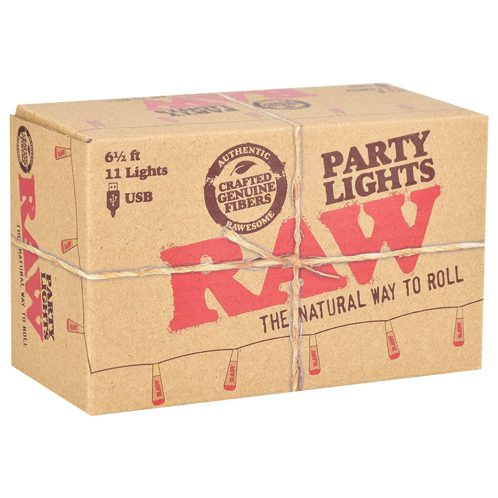 RAW Cone LED Party Lights boxed set with 11 string lights, perfect for home decoration