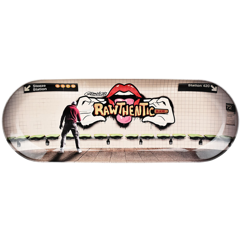 RAW Graffiti 2 Skate Tray - 16.5" x 6" with Urban Art Design - Front View