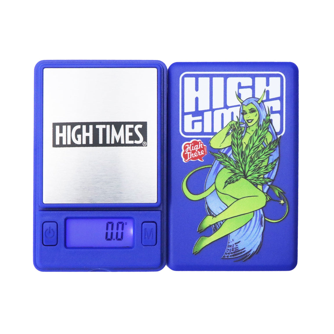 Infyniti High Times Virus Pocket Scale 500g X 0.1g, Front View, Blue with Graphic