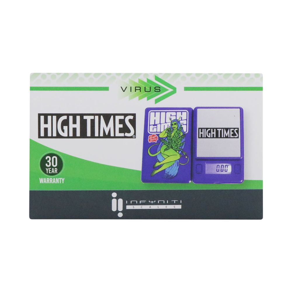 Infyniti High Times Virus Pocket Scale front view on white background