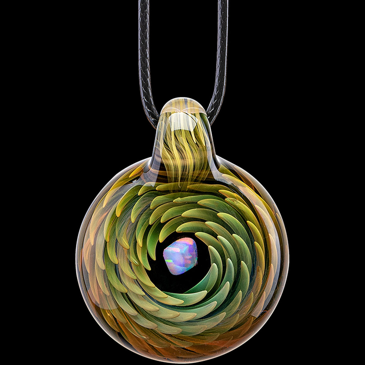 Molten Muse Spiral Implosion Pendant