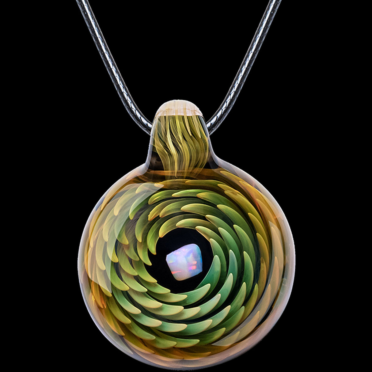 Molten Muse Spiral Implosion Pendant