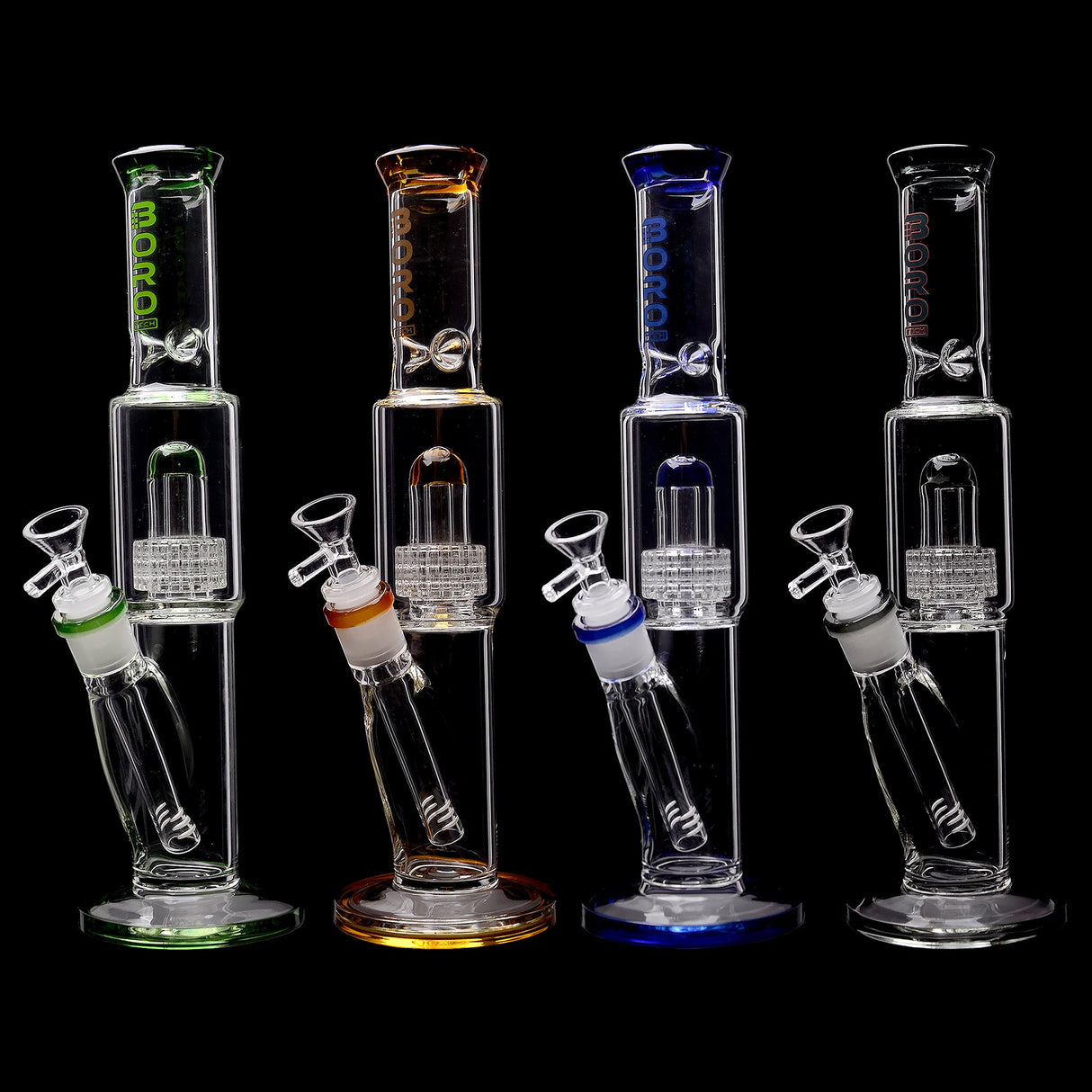 Borotech 12.5'' High Rise Straight Tube Matrix Perc Bong