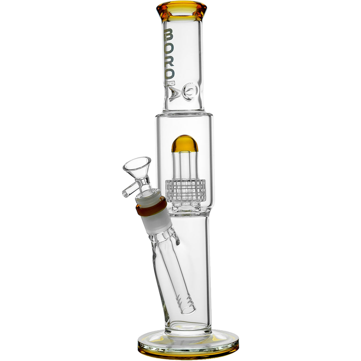 Borotech 12.5'' High Rise Straight Tube Matrix Perc Bong