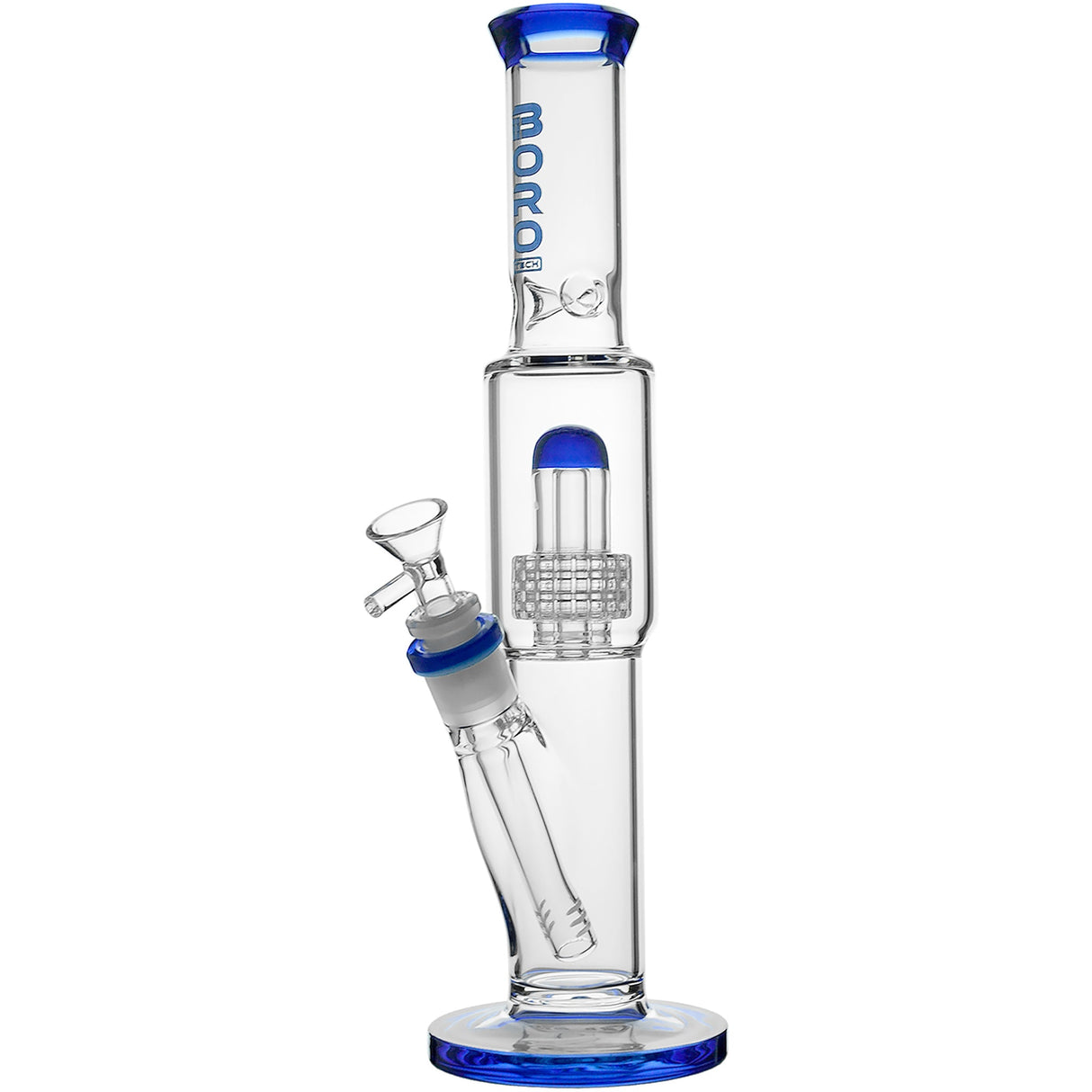 Borotech 12.5'' High Rise Straight Tube Matrix Perc Bong