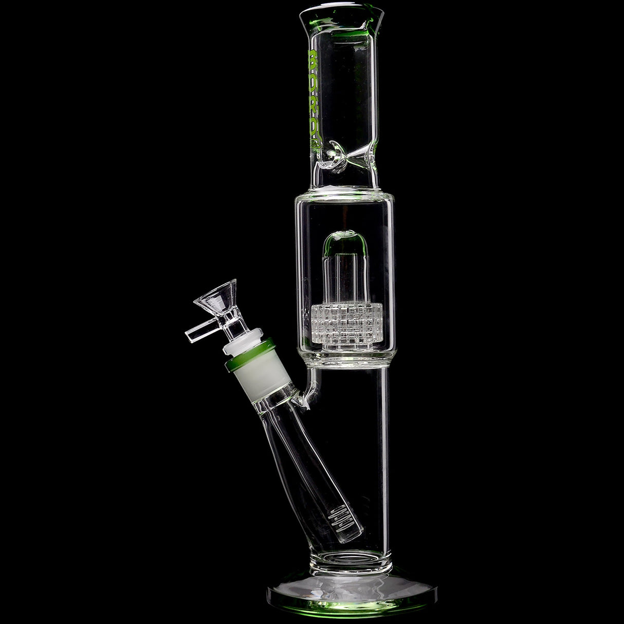 Borotech 12.5'' High Rise Straight Tube Matrix Perc Bong