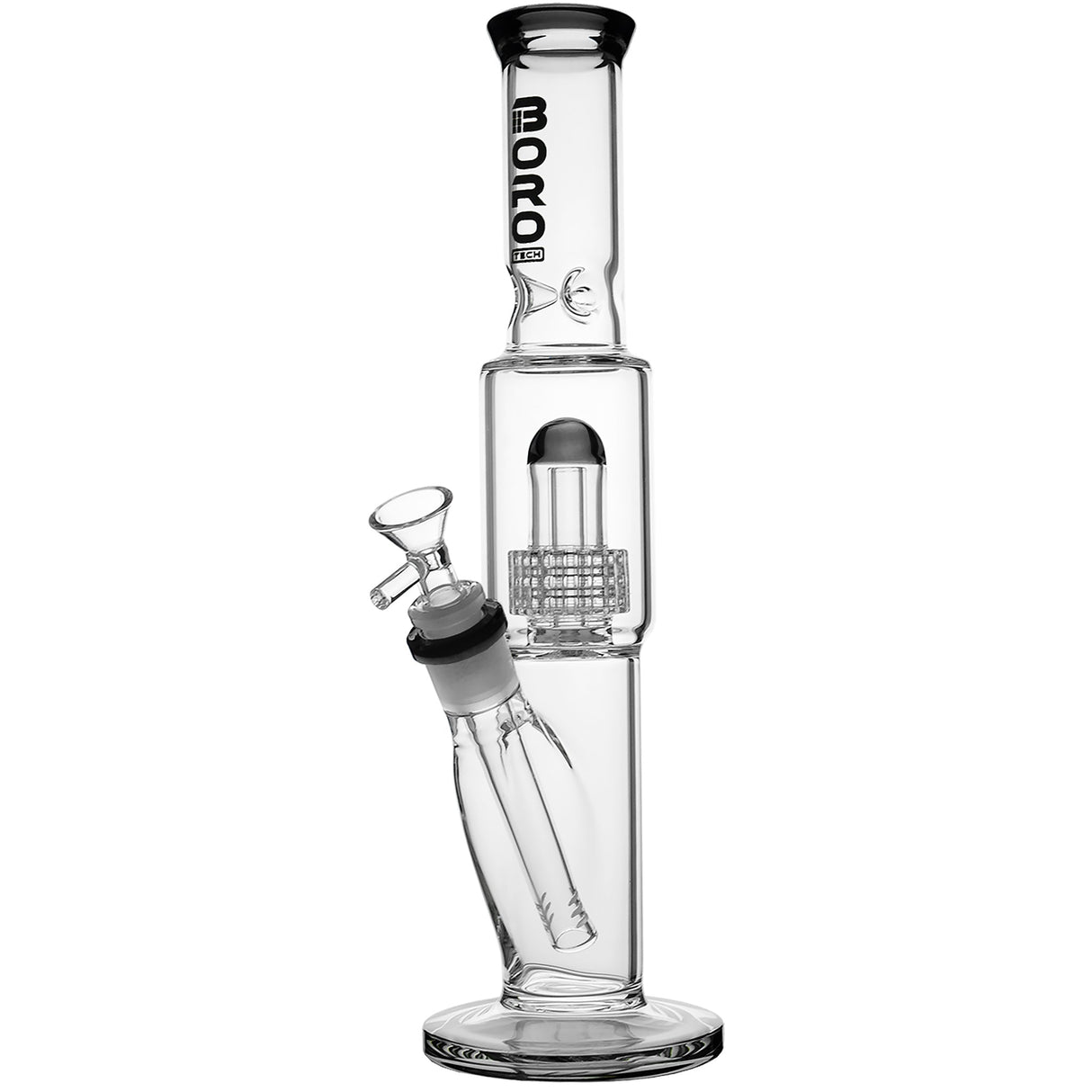 Borotech 12.5'' High Rise Straight Tube Matrix Perc Bong