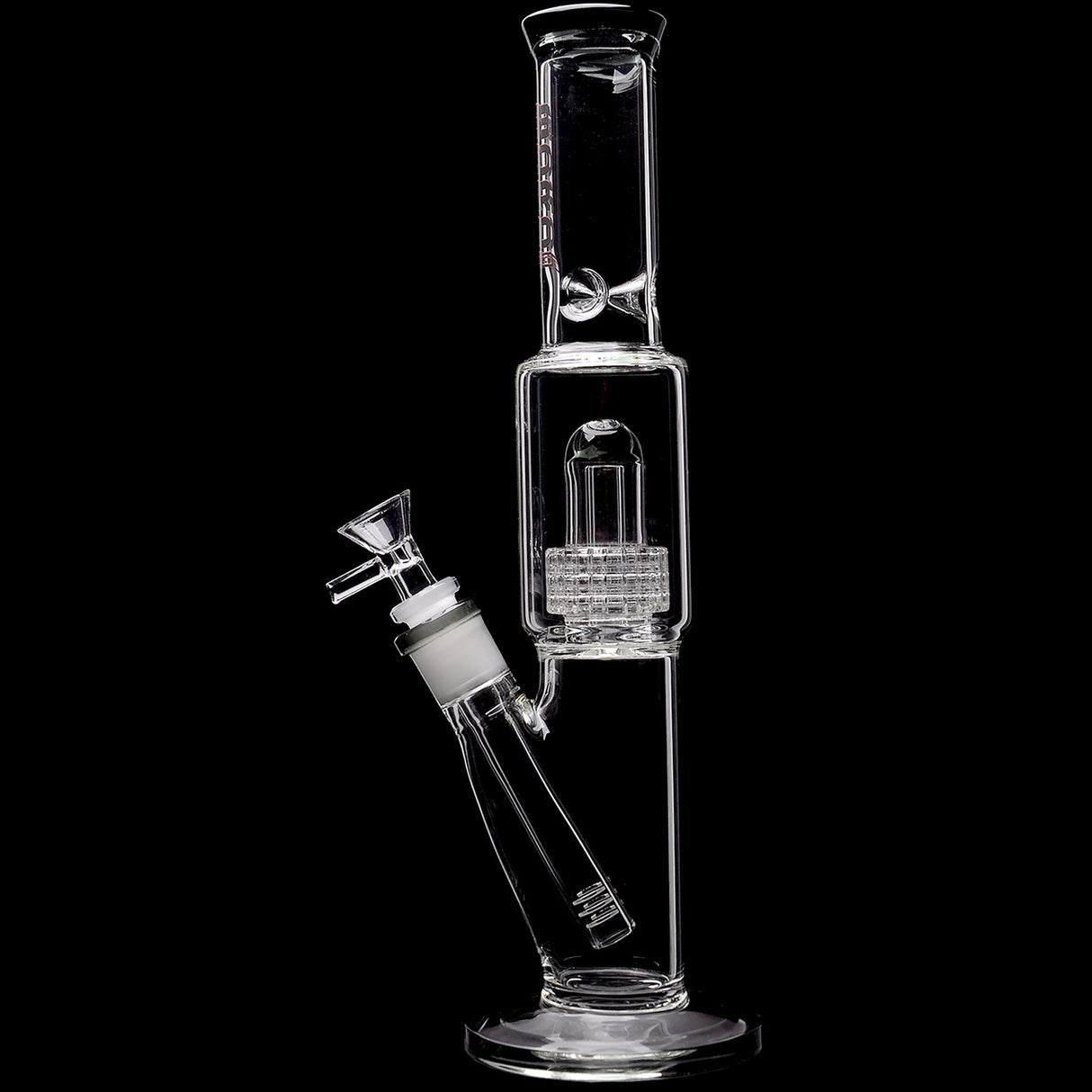 Borotech 12.5'' High Rise Straight Tube Matrix Perc Bong