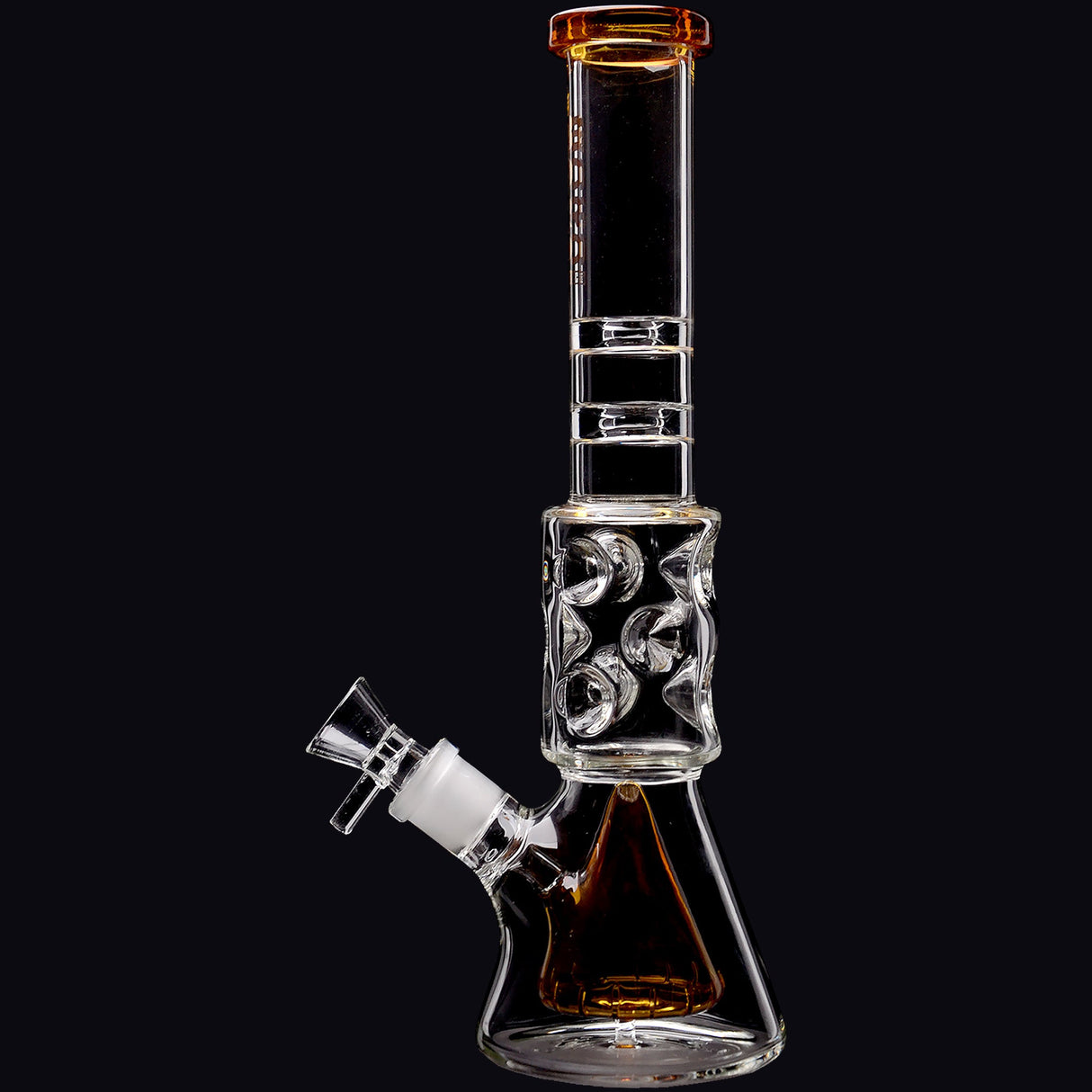 Borotech 12.5'' Slitted Pyramid Perc Beaker Bong