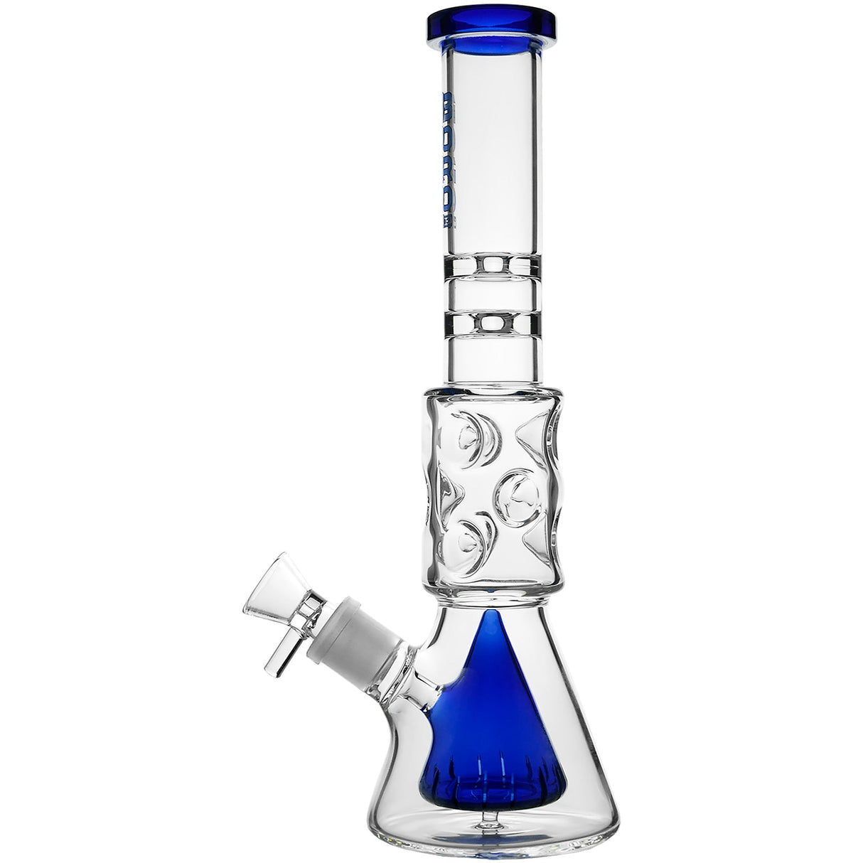 Borotech 12.5'' Slitted Pyramid Perc Beaker Bong