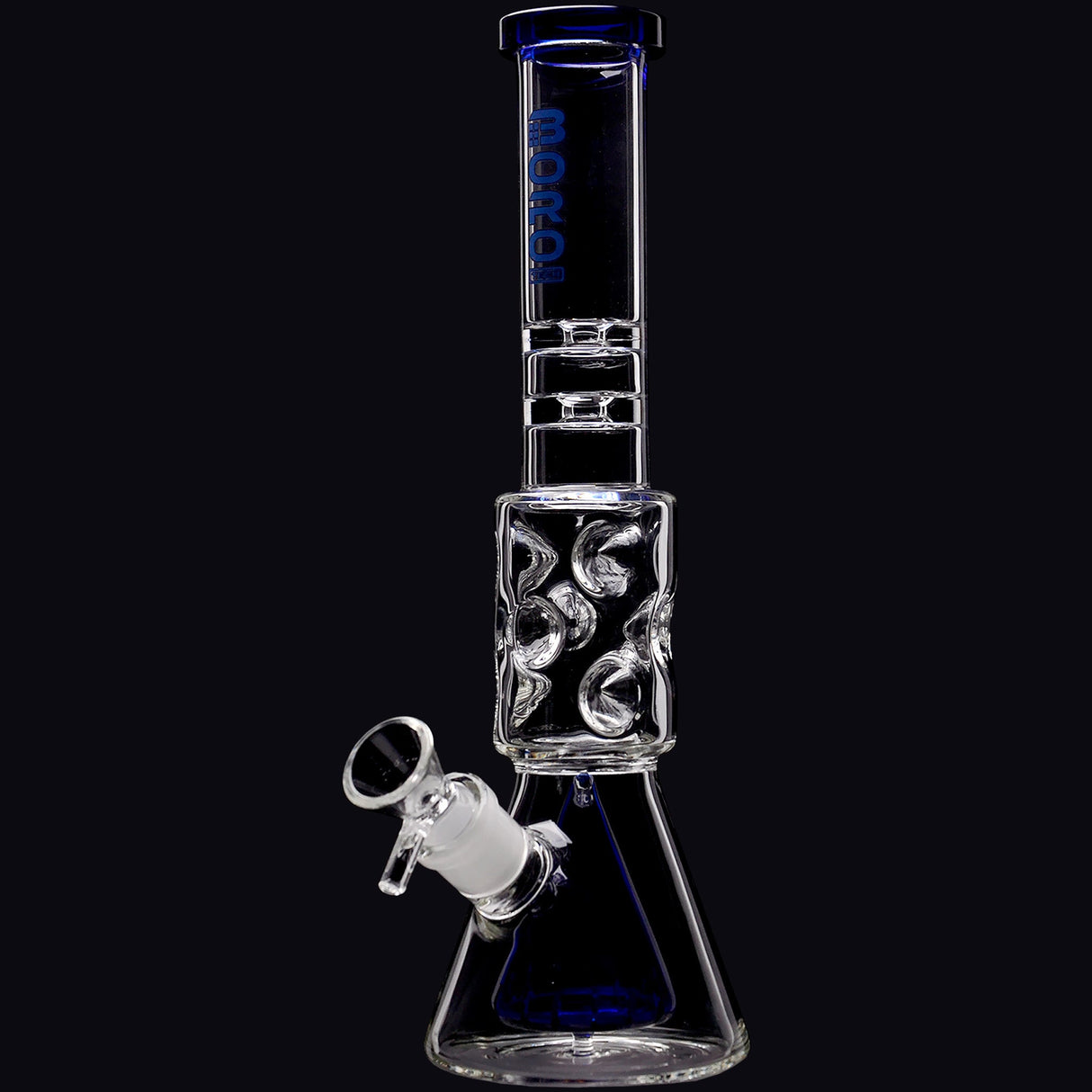 Borotech 12.5'' Slitted Pyramid Perc Beaker Bong