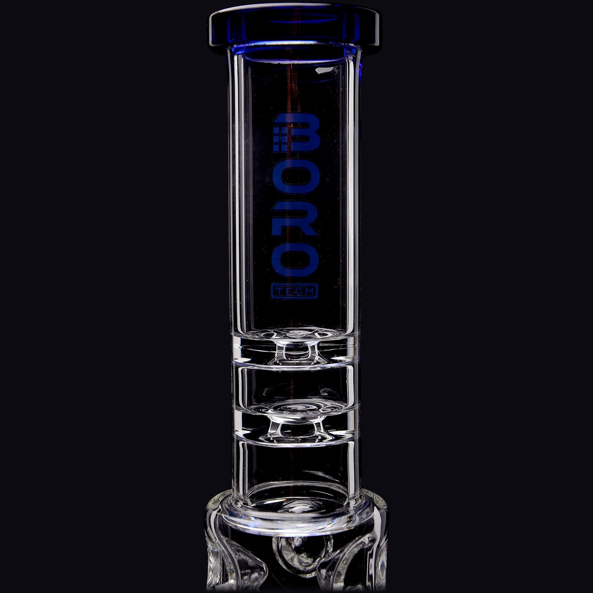 Borotech 12.5'' Slitted Pyramid Perc Beaker Bong