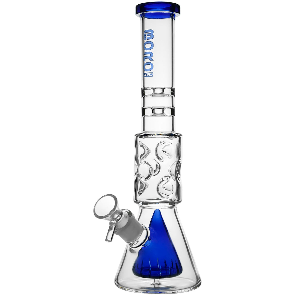 Borotech 12.5'' Slitted Pyramid Perc Beaker Bong