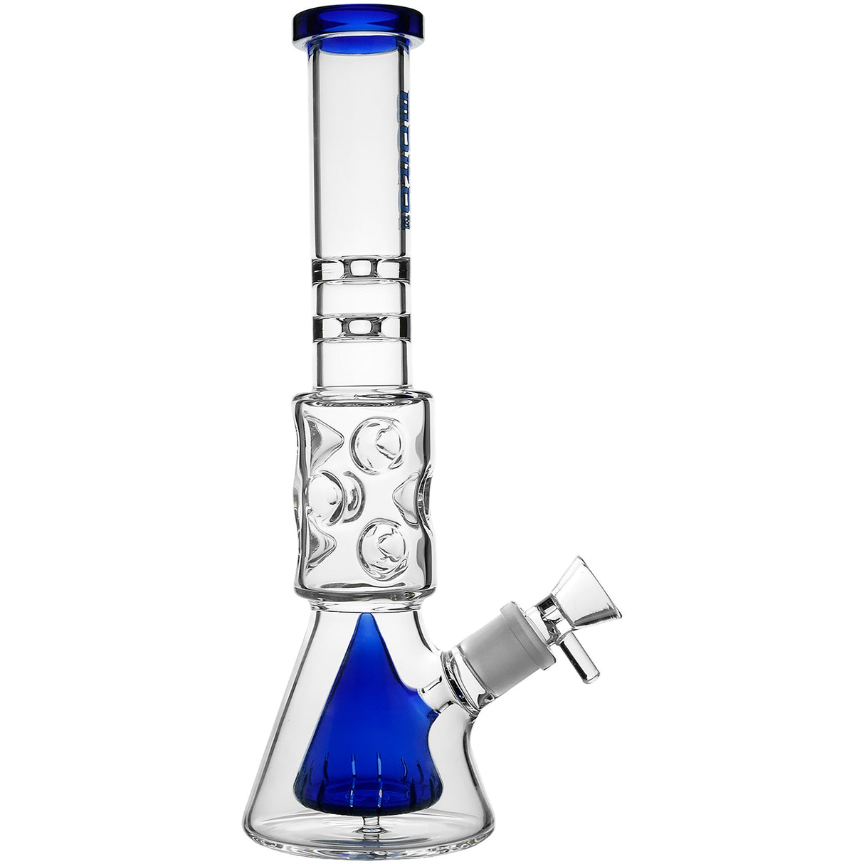 Borotech 12.5'' Slitted Pyramid Perc Beaker Bong