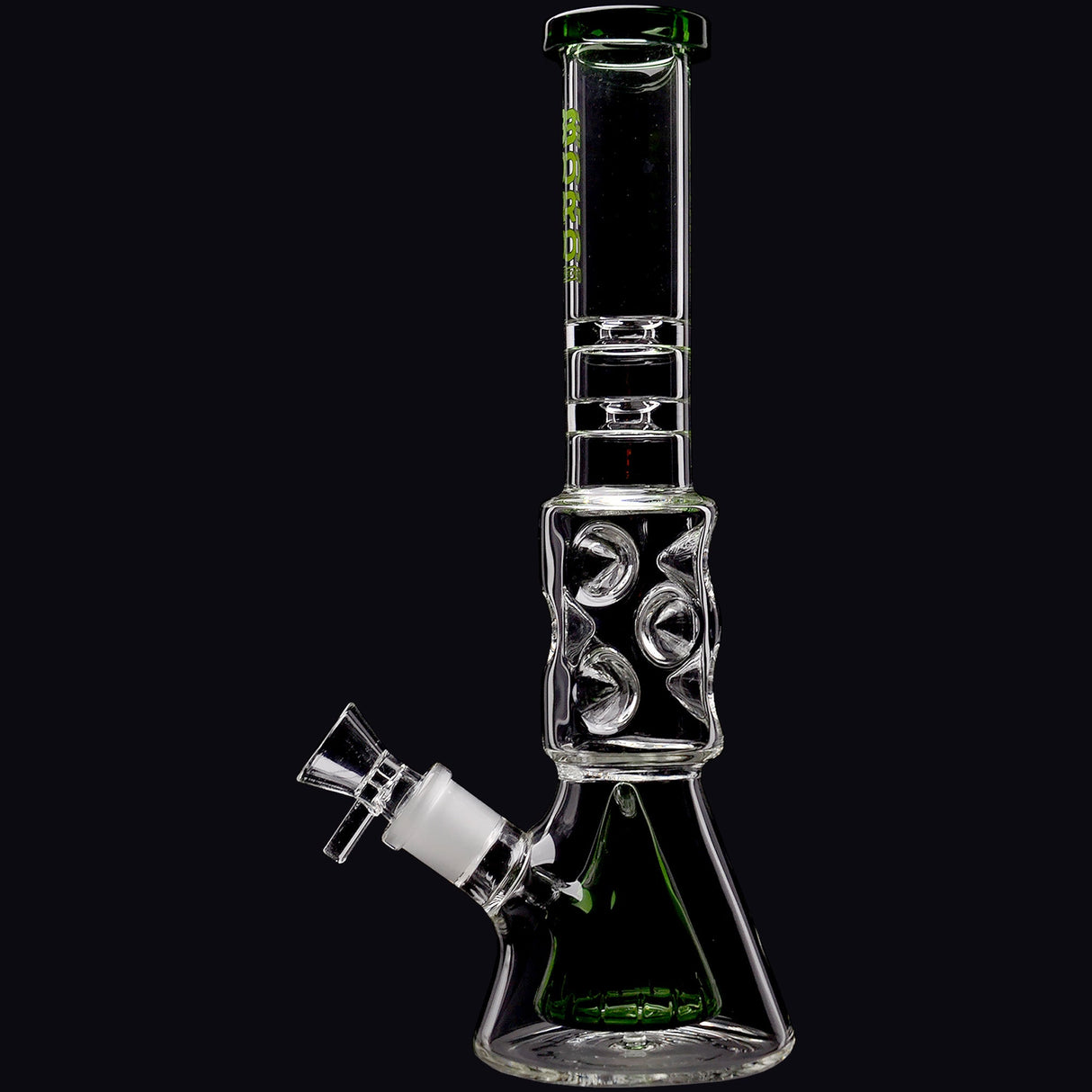Borotech 12.5'' Slitted Pyramid Perc Beaker Bong