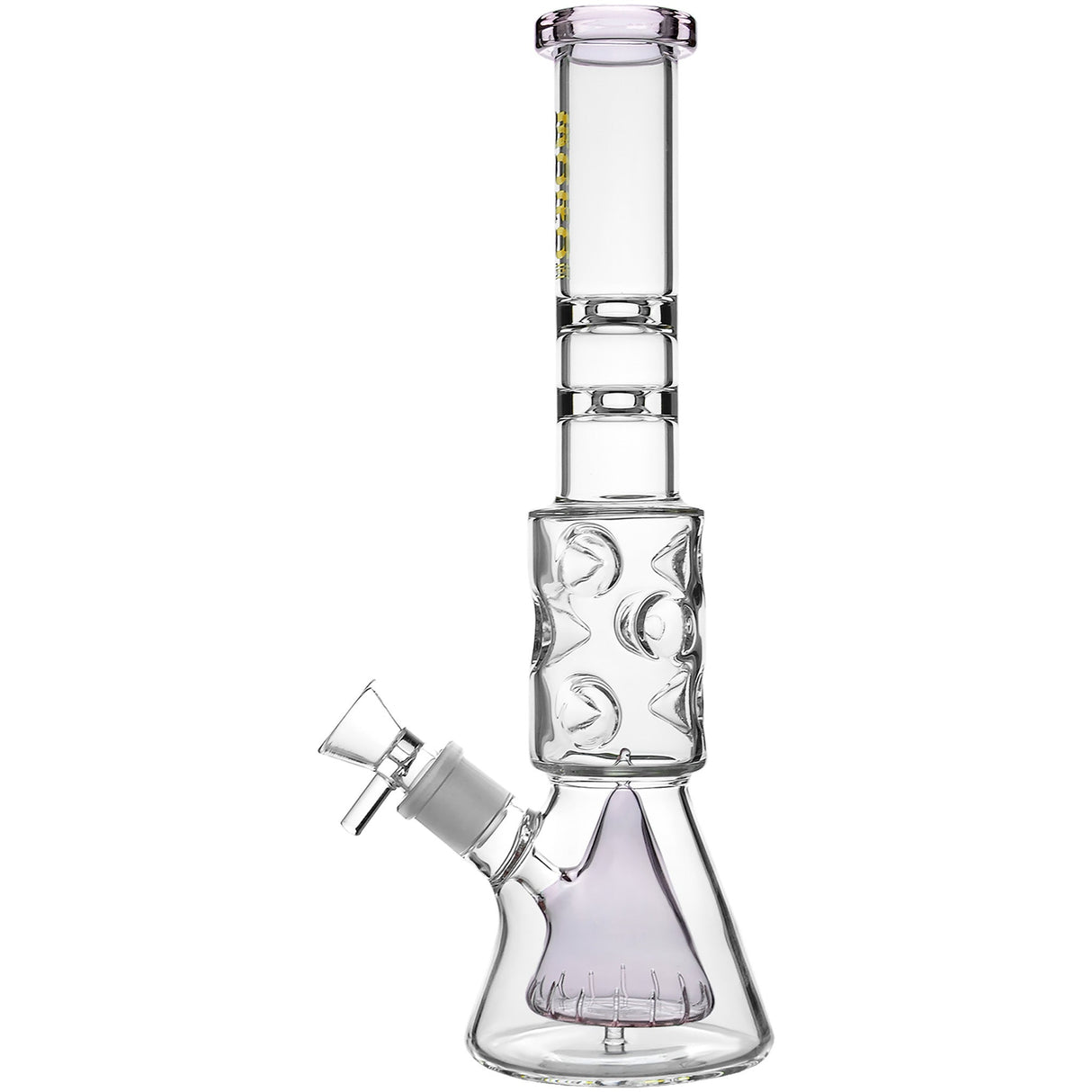Borotech 12.5'' Slitted Pyramid Perc Beaker Bong