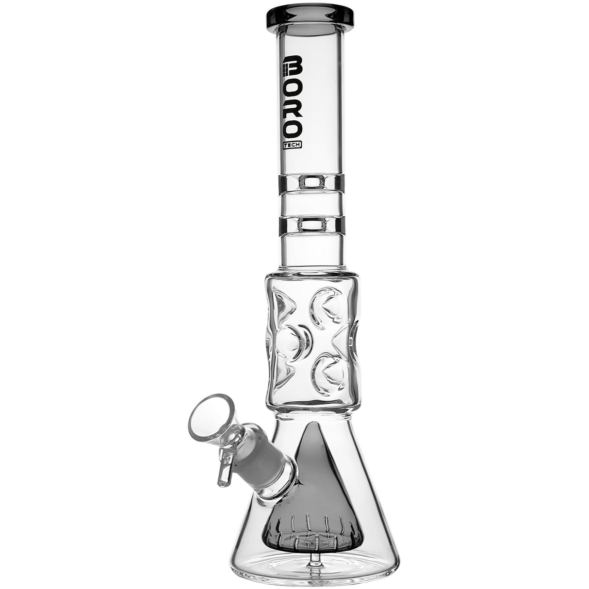 Borotech 12.5'' Slitted Pyramid Perc Beaker Bong