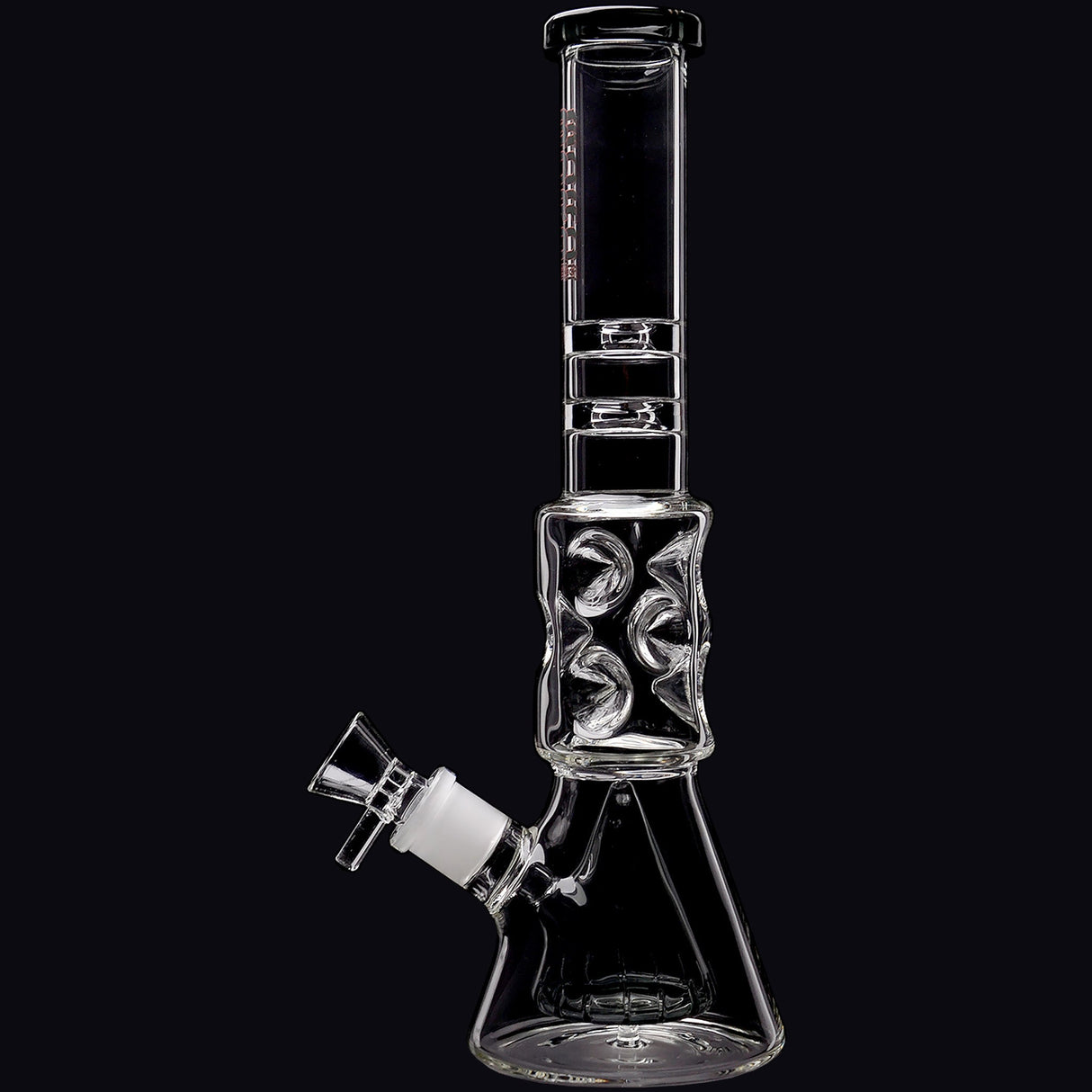 Borotech 12.5'' Slitted Pyramid Perc Beaker Bong