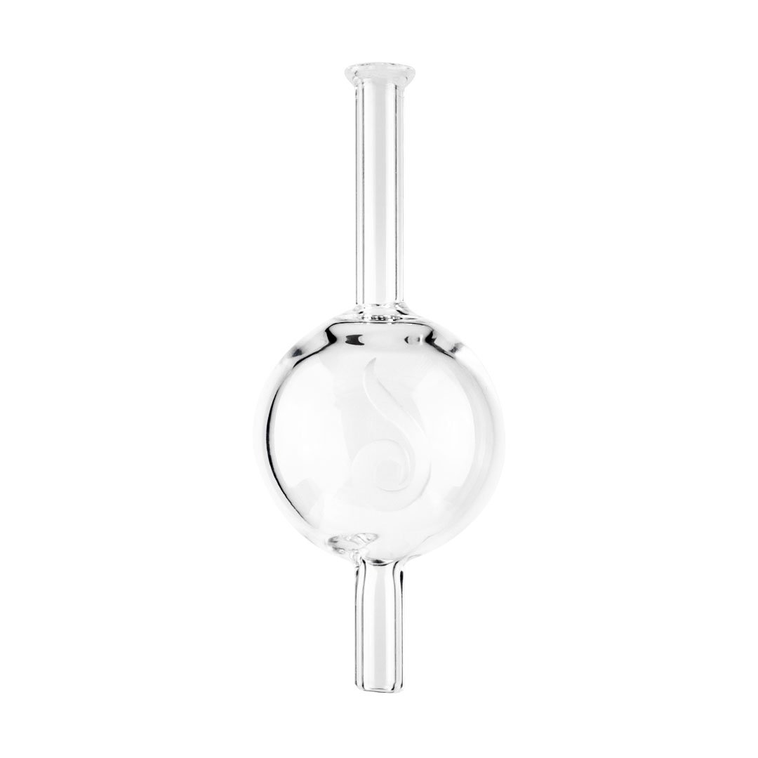 Dr. Dabber Switch Bubble Carb Cap in Borosilicate Glass, Front View, for Superior Vapor Quality