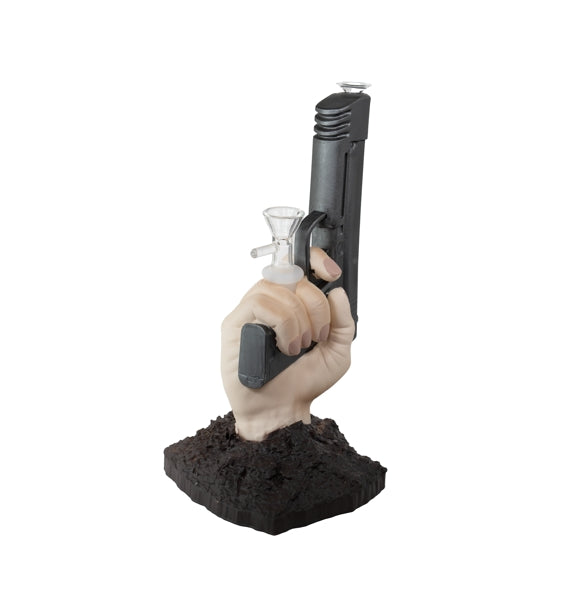 Handgun Design Silicone Bong