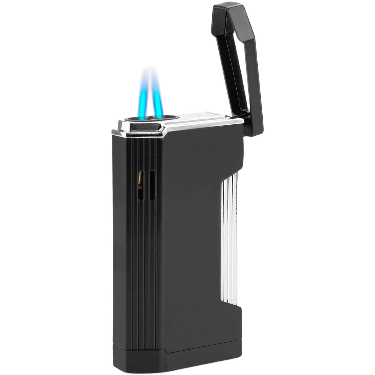 Silver Double Jet Torch Lighter