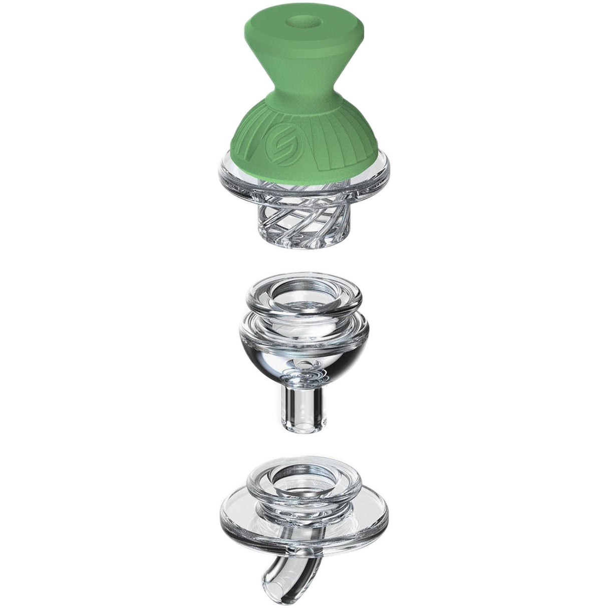 SoftGlass 3-in-1 Convertible Dab Cap Set for Tandem Rig - Durable & Stylish