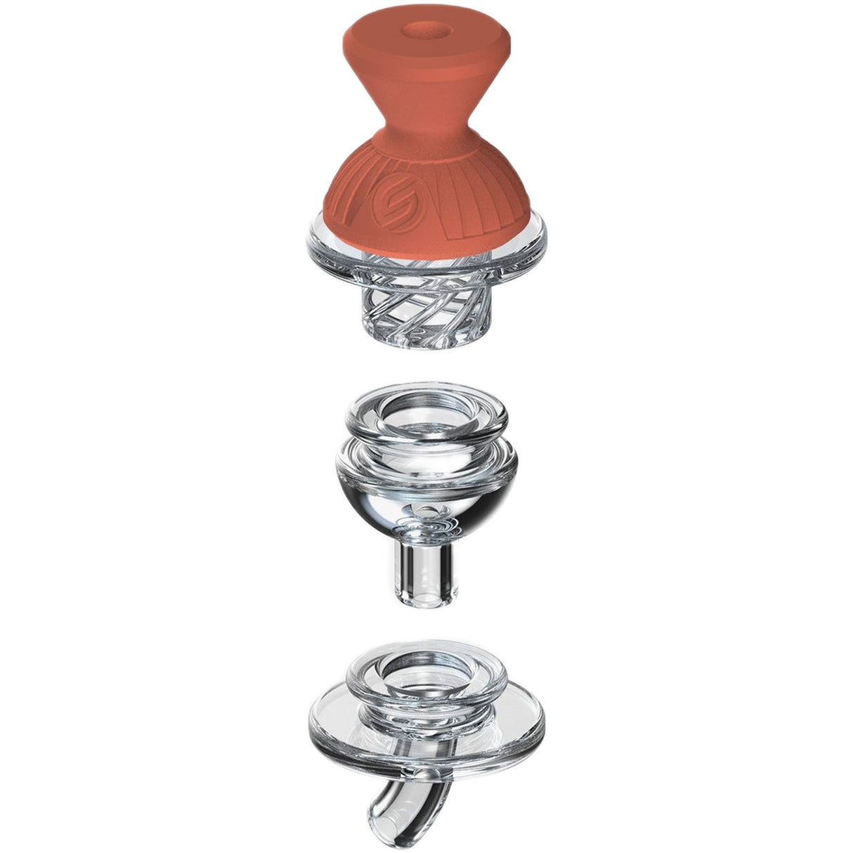 SoftGlass 3-in-1 Convertible Dab Cap Set for Tandem Rig - Durable & Stylish