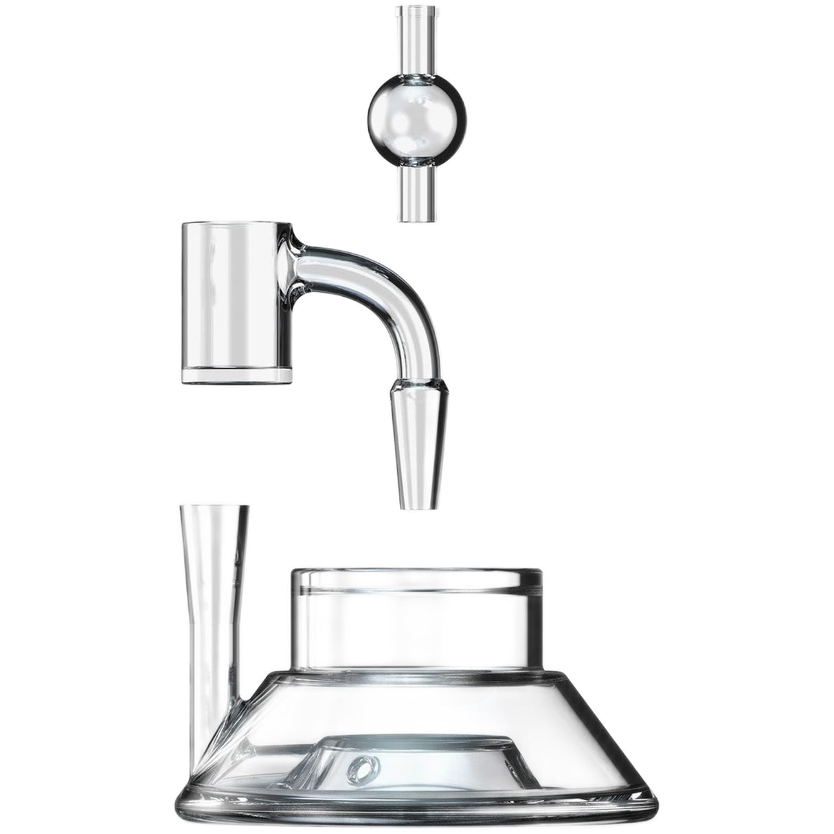 SoftGlass Tandem Rig Base Kit with 90Β° 10mm Full Weld Quartz Bucket