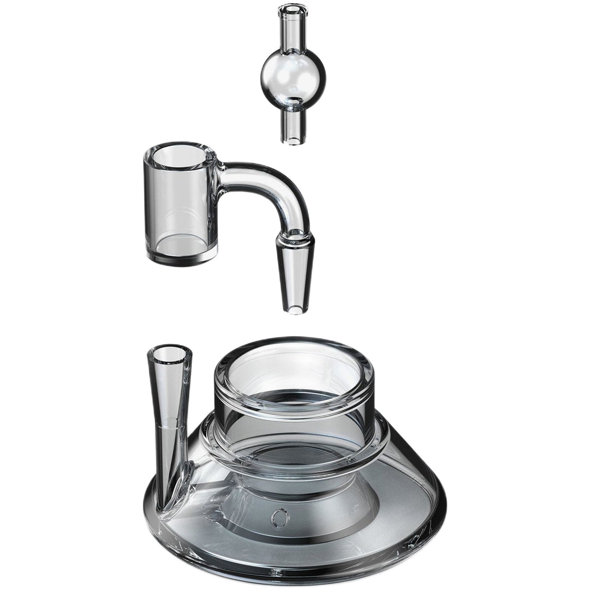 SoftGlass Tandem Rig Base Kit with 90Β° 10mm Full Weld Quartz Bucket