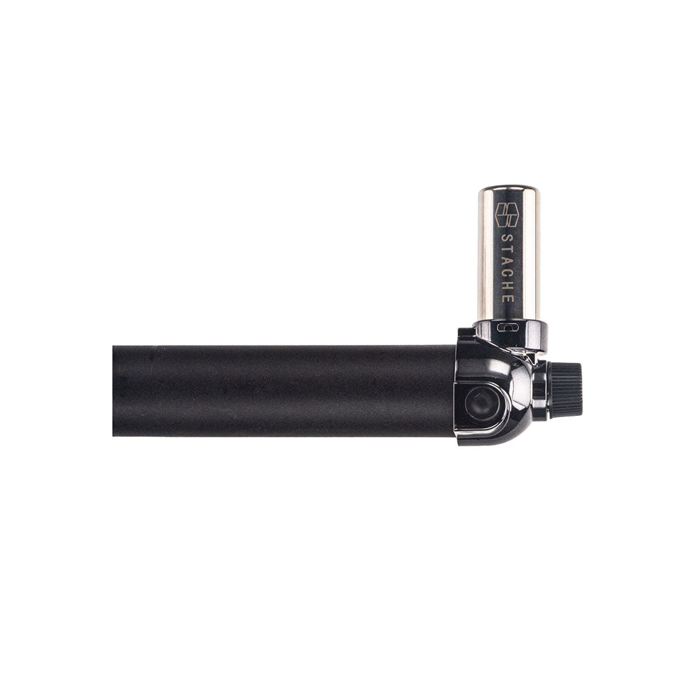 Stache Products Rig in One Onyx Limited Edition Portable Dab Rig, front view on white background