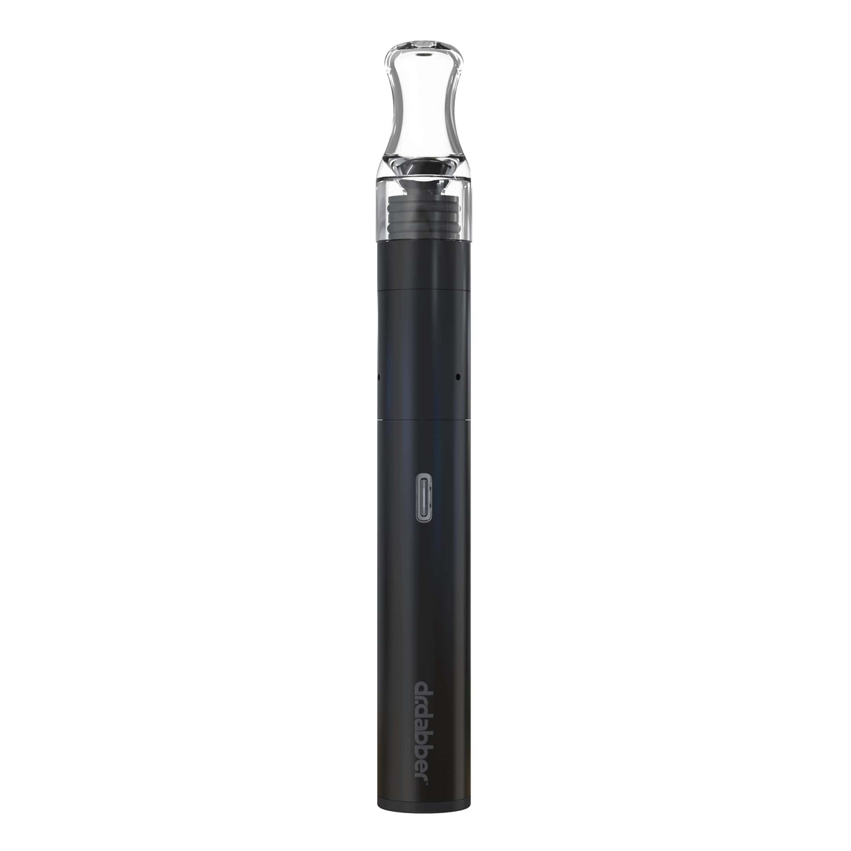 Dr. Dabber Stella Vaporizer front view showcasing the Borosilicate Glass Mouthpiece and Silicone Adapter