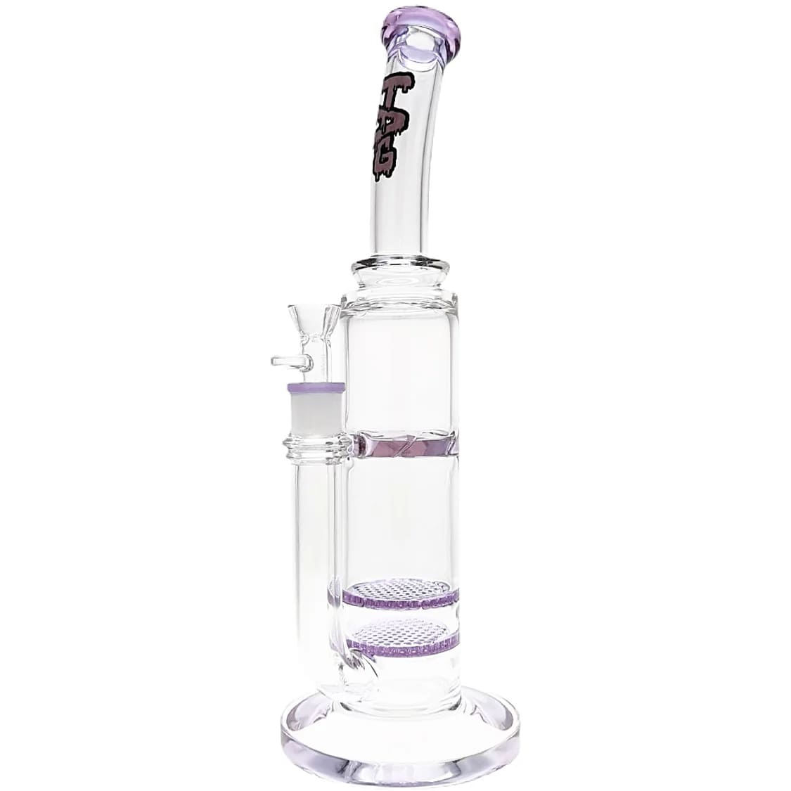 Thick Ass Glass 16" Double Honeycomb Bong w/ Spinning Guard