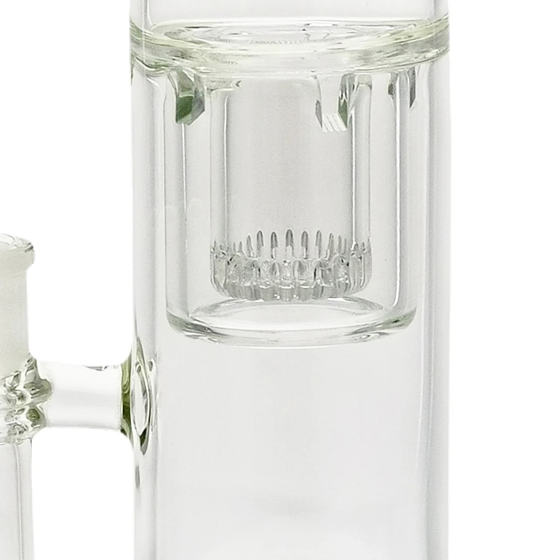 Thick Ass Glass 19" Rasta Double Showerhead Percolator Bong with Helical Splash Guard