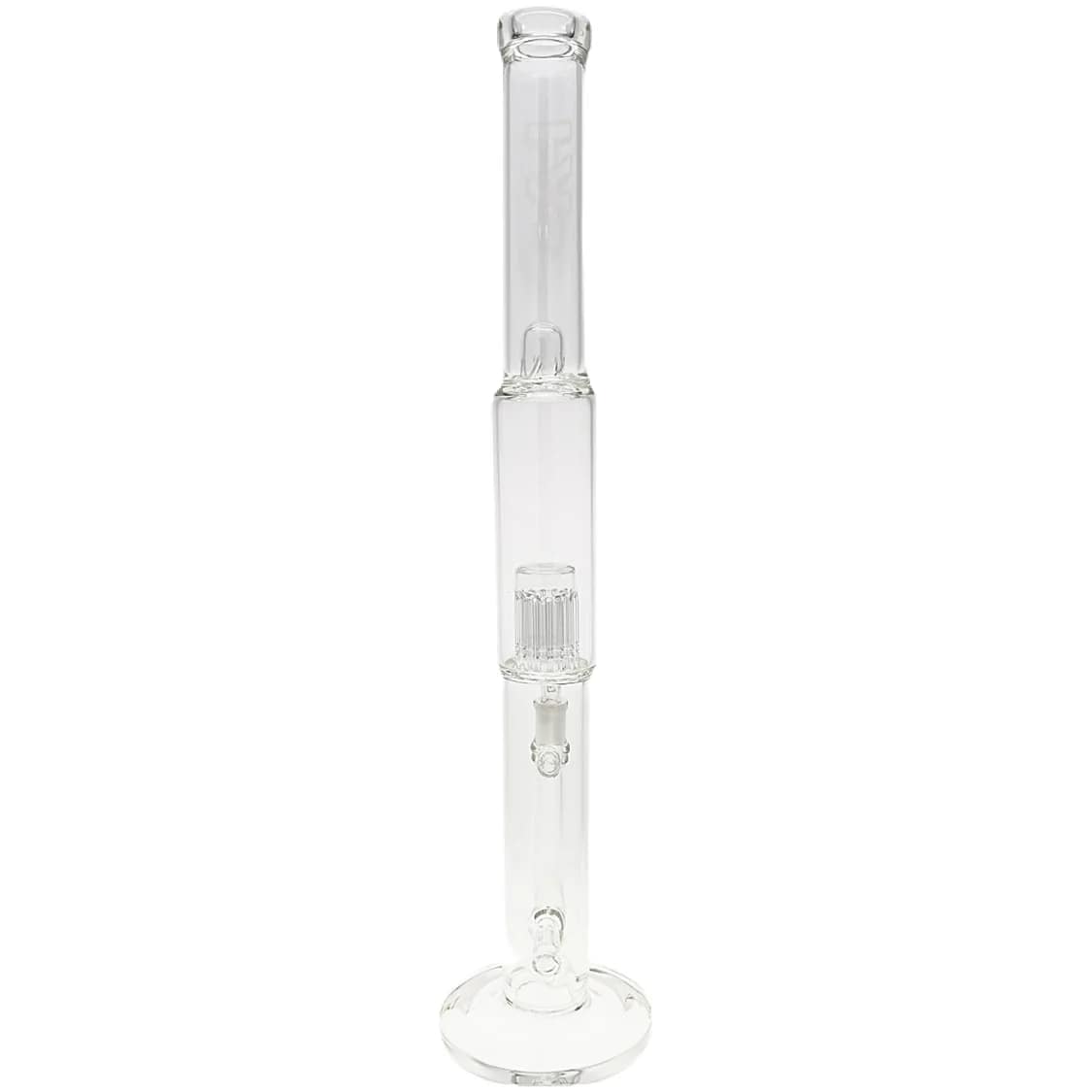 Thick Ass Glass 22" Super Slit Inline & 12 Arm Tree Bong - 44x4MM with Sandblasted Logo