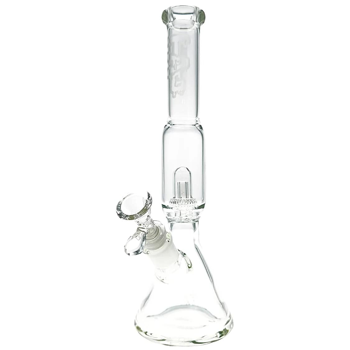 Thick Ass Glass 12" Durable Beaker Bong w/ UFO & Slit-Diffuser Percolators