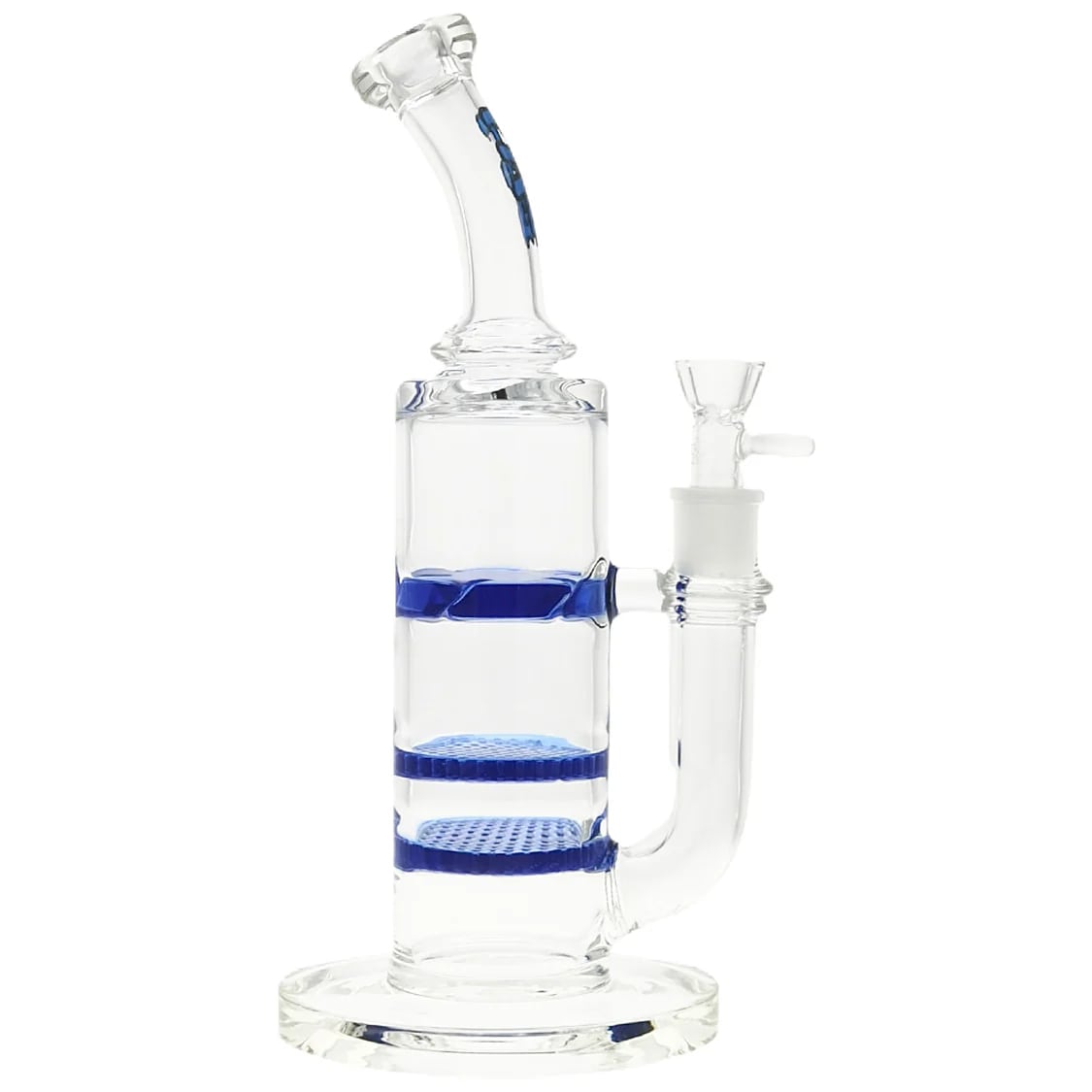 Thick Ass Glass 12" Honeycomb Dual Percolator Bong with Spinning Guard