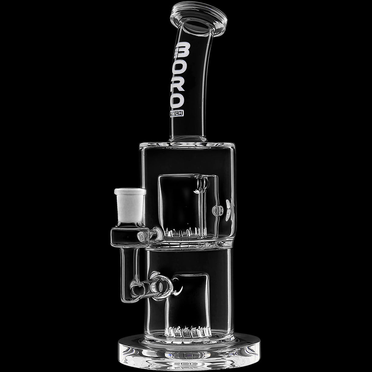 Borotech 9'' Clear Vision Dual Perc Water Pipe