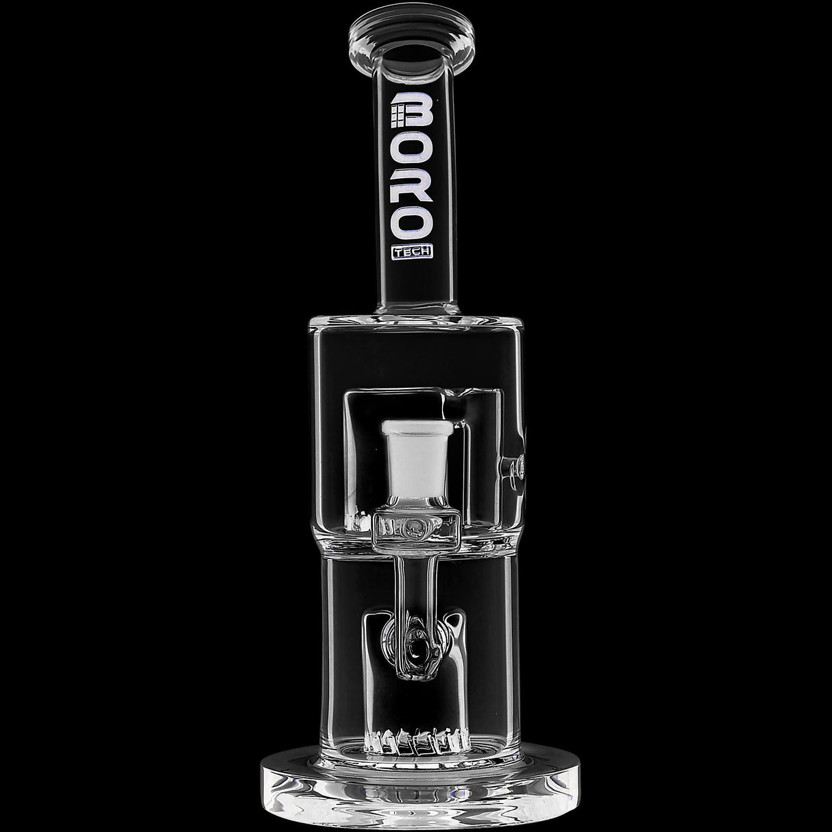 Borotech 9'' Clear Vision Dual Perc Water Pipe