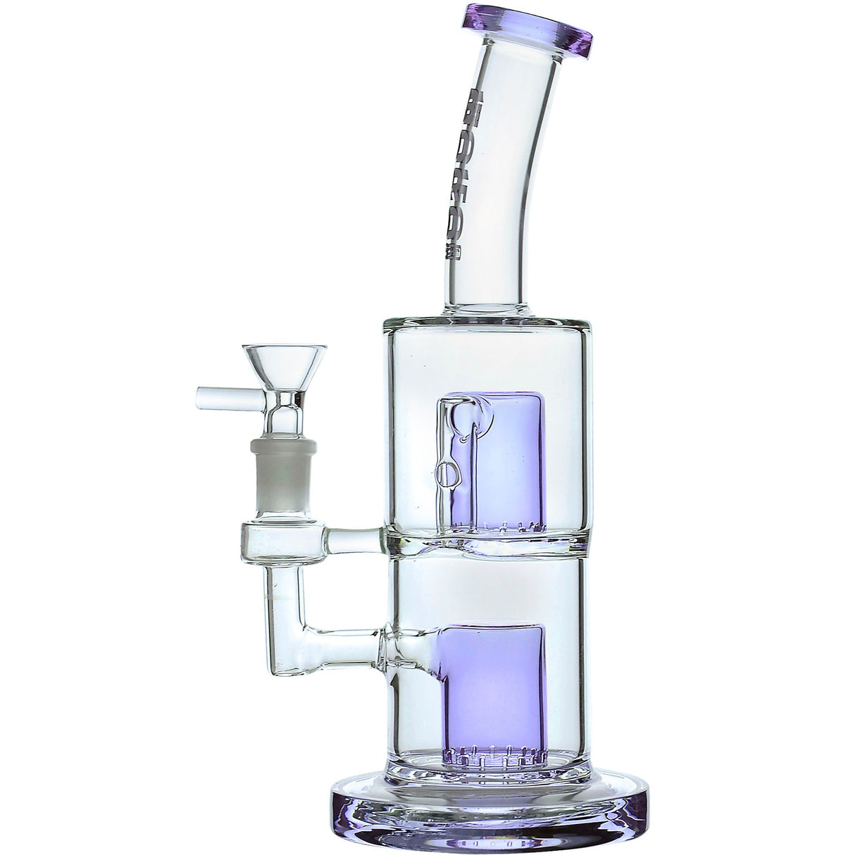 Borotech 9'' Clear Vision Dual Perc Water Pipe