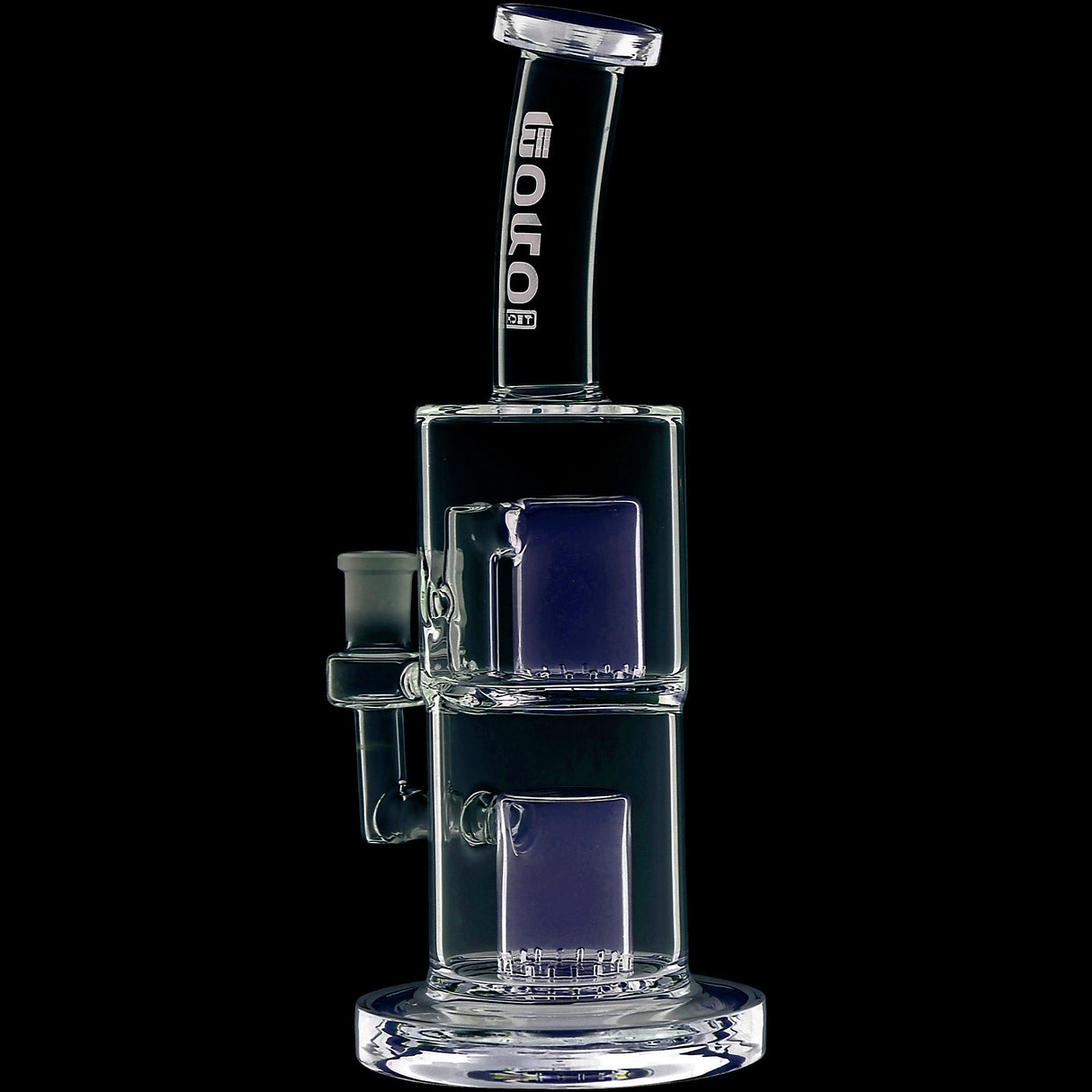 Borotech 9'' Clear Vision Dual Perc Water Pipe