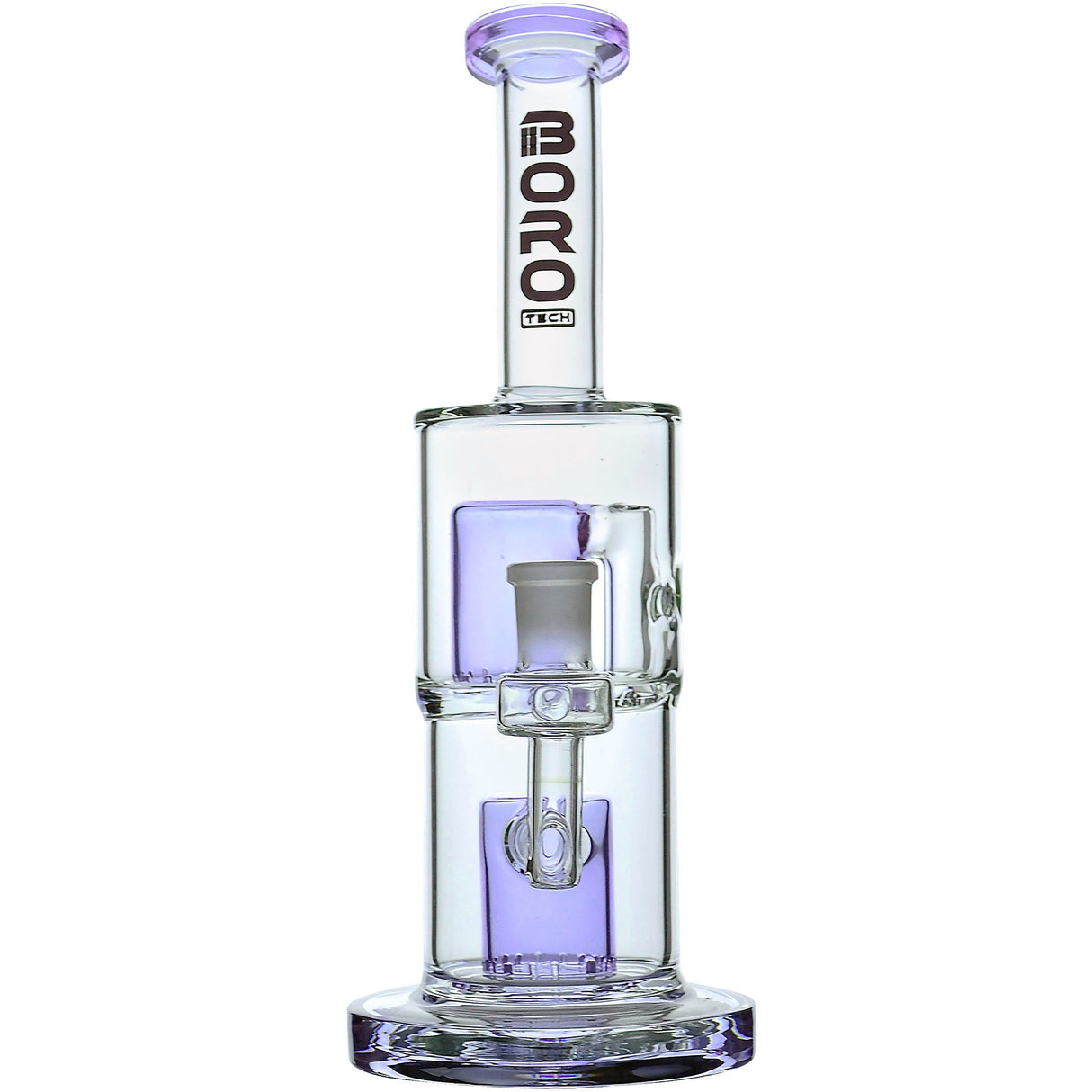 Borotech 9'' Clear Vision Dual Perc Water Pipe