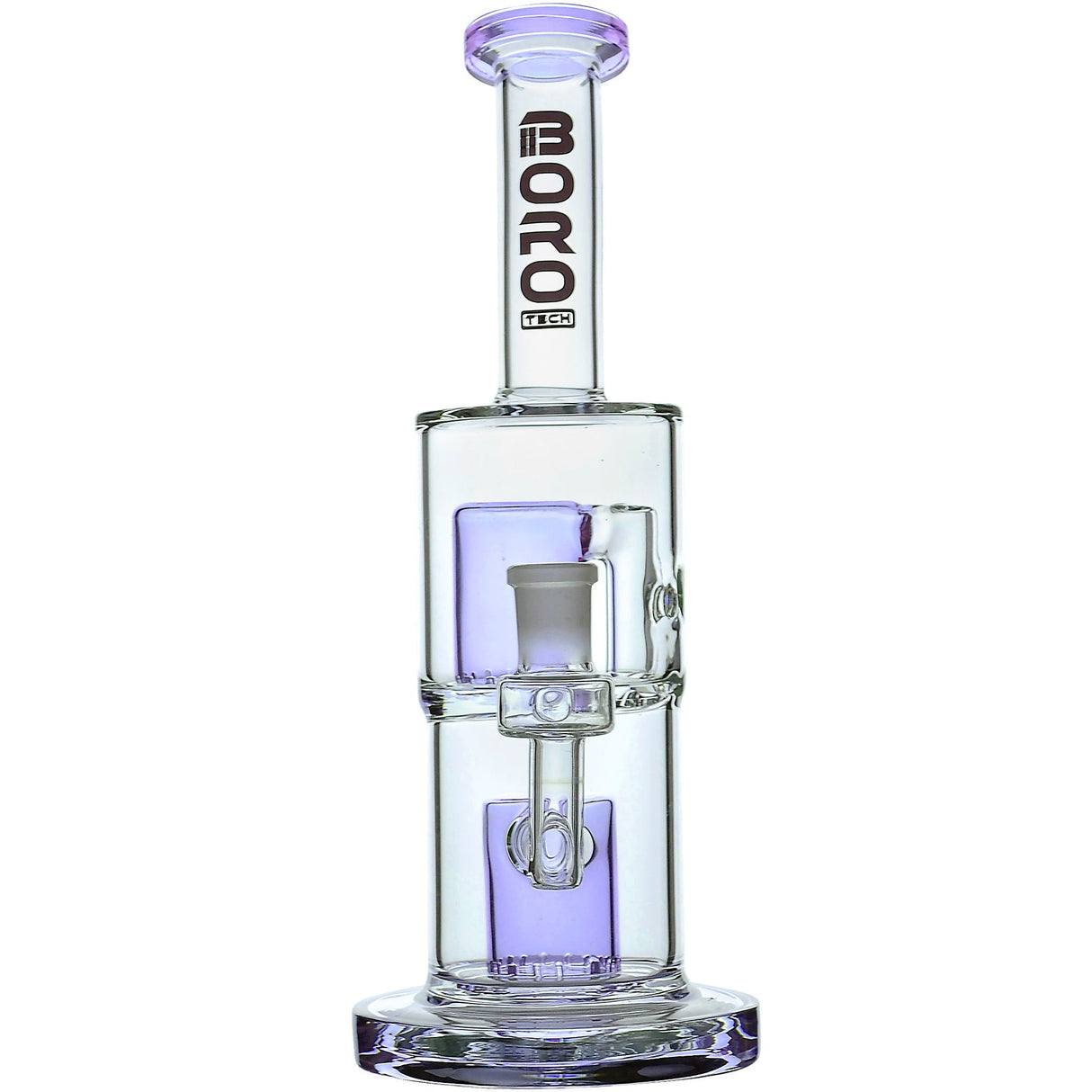 Borotech 9'' Clear Vision Dual Perc Water Pipe
