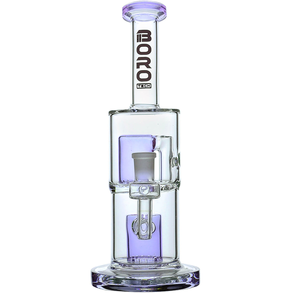 Borotech 9'' Clear Vision Dual Perc Water Pipe